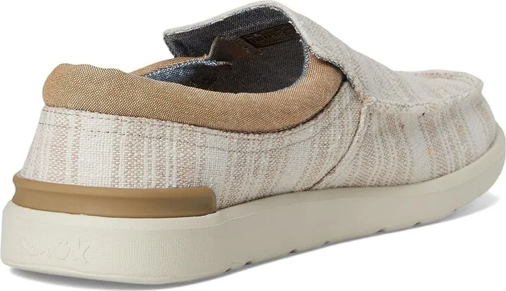 Sanuk Hangout Lite Stripe Men's Shoes Oat Stripe : 7 D - Medium, Canvas - Image 4