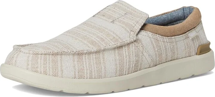 Sanuk Hangout Lite Stripe Men's Shoes Oat Stripe : 7 D - Medium, Canvas - Image 5