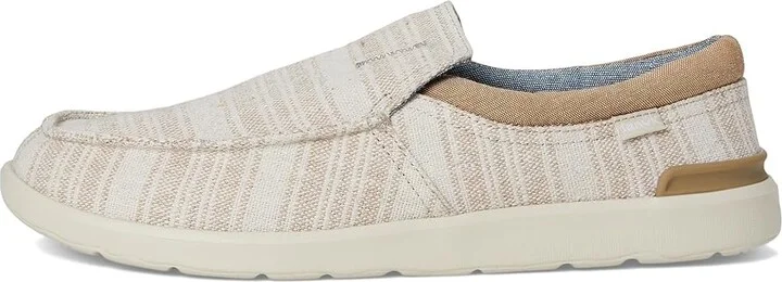 Sanuk Hangout Lite Stripe Men's Shoes Oat Stripe : 7 D - Medium, Canvas - Image 6