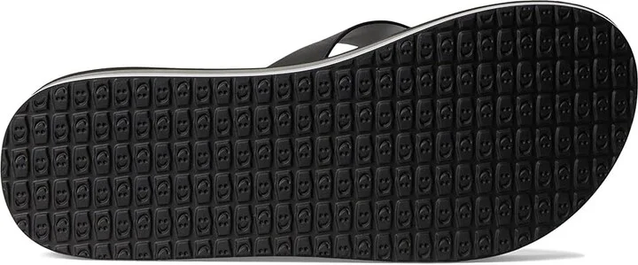 Sanuk Highland Women's Sandals Black/Grey : 7 B - Medium, Leather/Rubber - Image 3