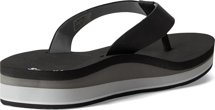 Sanuk Highland Women's Sandals Black/Grey : 7 B - Medium, Leather/Rubber - Image 4