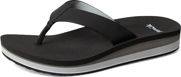 Sanuk Highland Women's Sandals Black/Grey : 7 B - Medium, Leather/Rubber - Image 5