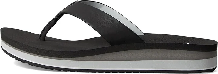 Sanuk Highland Women's Sandals Black/Grey : 7 B - Medium, Leather/Rubber - Image 6