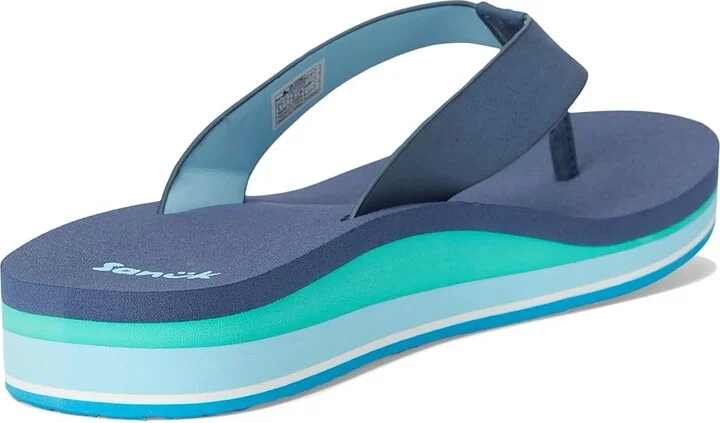 Sanuk Highland Women's Sandals Vintage Indigo : 5 B - Medium, Leather/Rubber - Image 4