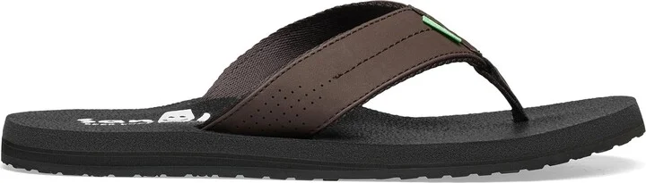 Sanuk Mens Beer Cozy Coaster | Flip Flops for Men | Mens Sandals | Beach Sandals | Supportive & Lightweight | Memory Foam Footbed
