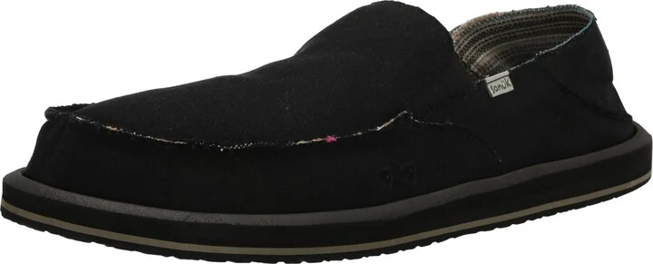 Sanuk Mens Donny Hemp 2 Tone | Mens Shoes | Slip On Shoes for Men | Men's Slip-on Loafers | Memory Foam Footbed