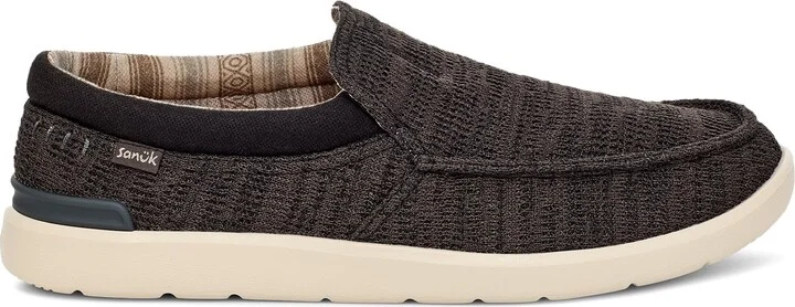 Sanuk Mens Hangout Lite Knit Loafers | Mens Shoes | Slip On Shoes for Men | Men's Slip-on Loafers | Removable Comfort Footbed