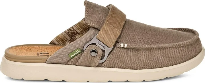 Sanuk Mens Happy Hour Lite | Bottle Opener Buckle | Slip On Shoes for Men | Mens Loafers | Removable EVA Insole