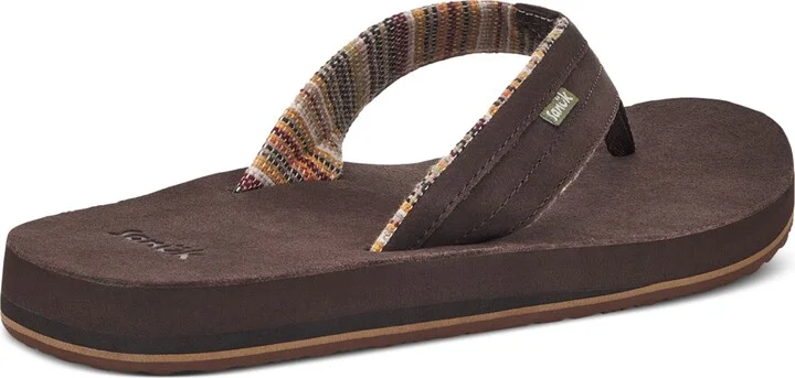 Sanuk Men's Ziggy Suede Flip-Flops - Image 6