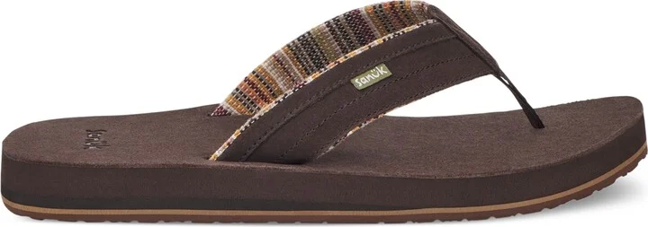 Sanuk Men's Ziggy Suede Flip-Flops - Image 7