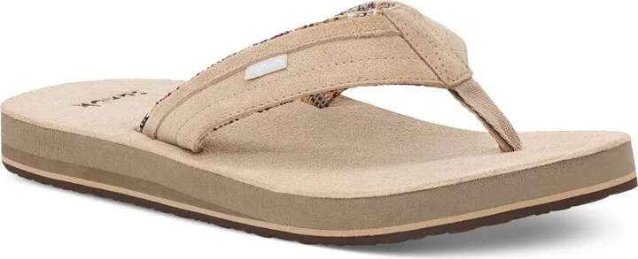 Sanuk Men's Ziggy Suede Flip-Flops