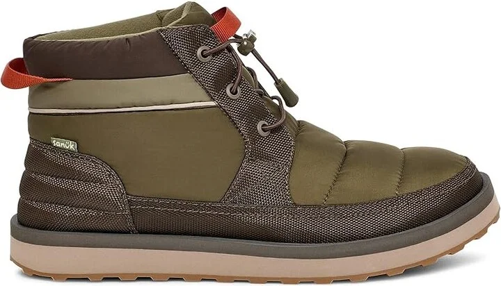 Sanuk Puffy Chiller Mid 2 Men's Boots Olive : 9 M - Image 6