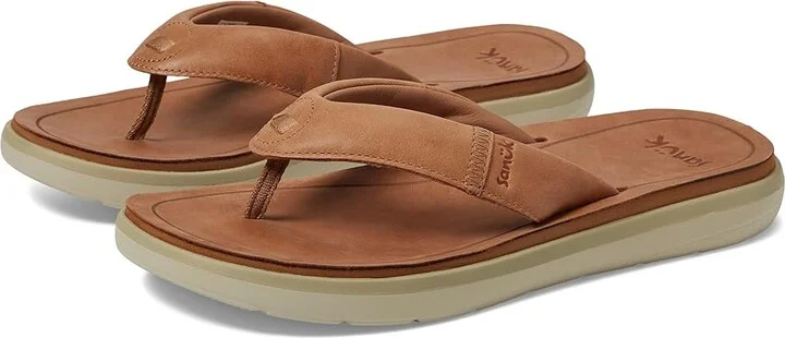 Sanuk Rippah SL Primo Men's Shoes Tan : 11 D - Medium, Leather