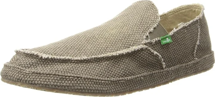 Sanuk Rounder Men's Slip on Shoes Brown : 7 D - Medium, Canvas - Image 2