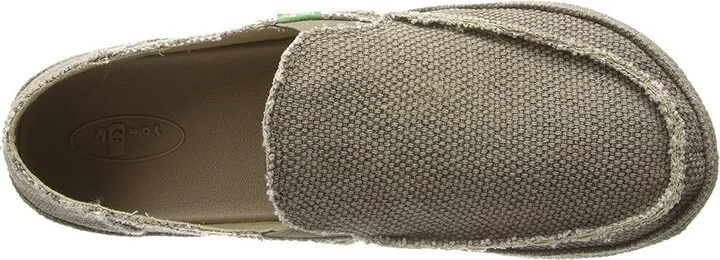Sanuk Rounder Men's Slip on Shoes Brown : 7 D - Medium, Canvas - Image 3