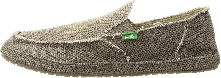Sanuk Rounder Men's Slip on Shoes Brown : 7 D - Medium, Canvas - Image 7