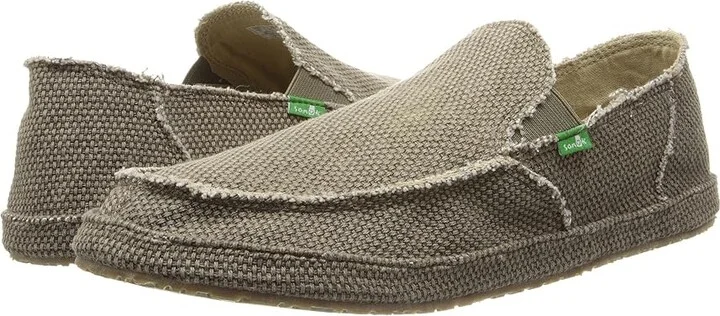 Sanuk Rounder Men's Slip on Shoes Brown : 7 D - Medium, Canvas