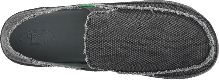 Sanuk Rounder Men's Slip on Shoes Pirate Black : 7 D - Medium, Canvas - Image 3