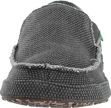 Sanuk Rounder Men's Slip on Shoes Pirate Black : 7 D - Medium, Canvas - Image 6