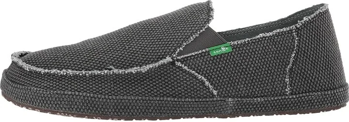 Sanuk Rounder Men's Slip on Shoes Pirate Black : 7 D - Medium, Canvas - Image 7