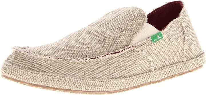 Sanuk Rounder Men's Slip on Shoes Tan : 7 D - Medium, Canvas - Image 2