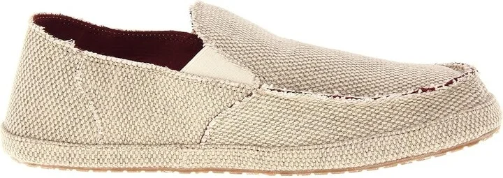 Sanuk Rounder Men's Slip on Shoes Tan : 7 D - Medium, Canvas - Image 8