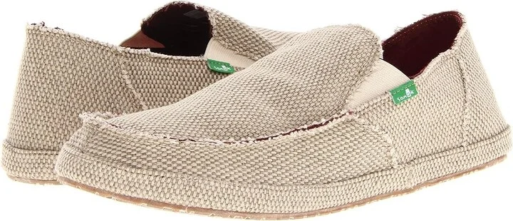 Sanuk Rounder Men's Slip on Shoes Tan : 7 D - Medium, Canvas