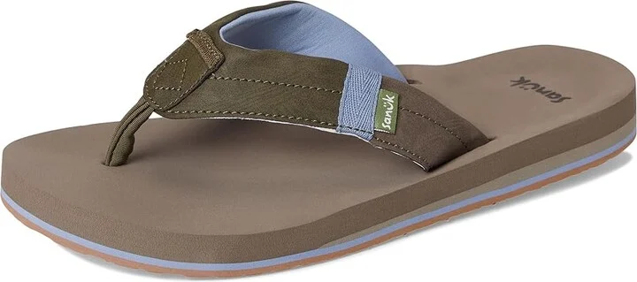 Sanuk Sawyer Men's Sandals Olive : 10 D - Medium, Synthetic - Image 5