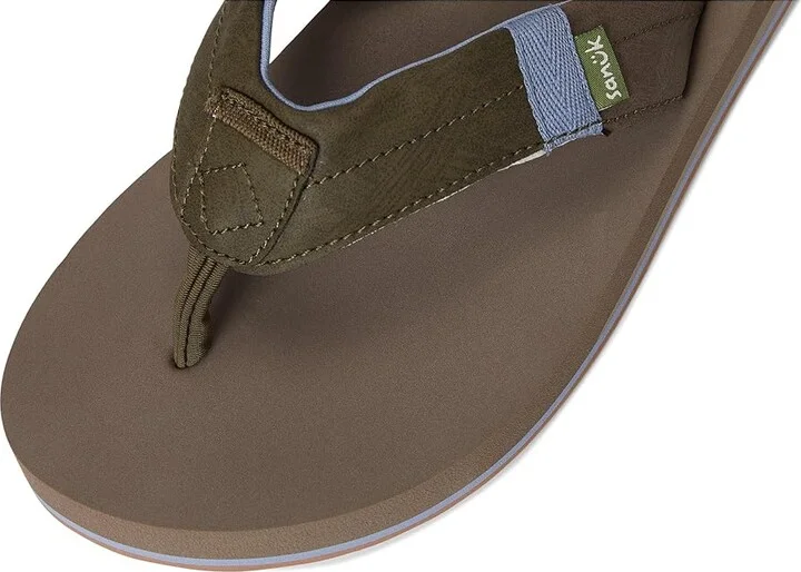 Sanuk Sawyer Men's Sandals Olive : 10 D - Medium, Synthetic - Image 7