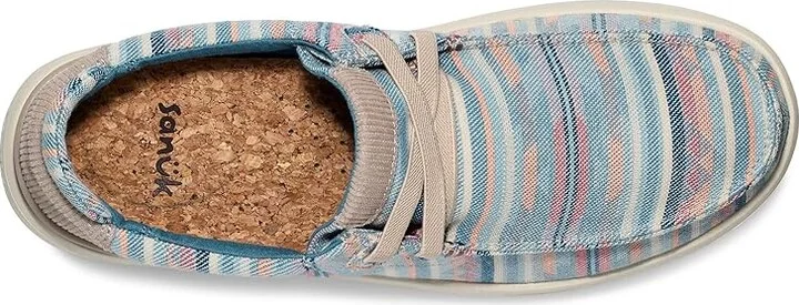 Sanuk Shaka Lite 2 Blanket Men's Shoes Blue : 7 D - Medium, Synthetic - Image 2