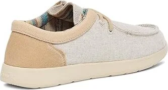 Sanuk Shaka Lite 2 SL Women's Shoes Cream : 7 B - Medium, Canvas/Suede - Image 4