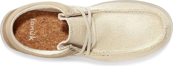 Sanuk Shaka Lite 2 Sparkle Women's Shoes Golden Wheat : 7.5 B - Medium, Suede - Image 2