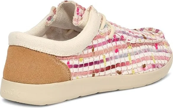 Sanuk Shaka Lite 2 Watercolor Women's Shoes Pink/Gold : 7 B - Medium, Suede/Synthetic - Image 6