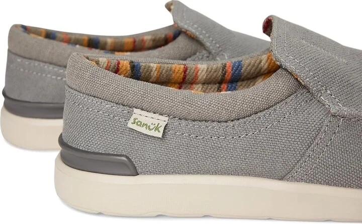 Sanuk Sidewalk Surfer Lite 2 SL Men's Shoes Charcoal : 7 D - Medium - Image 7