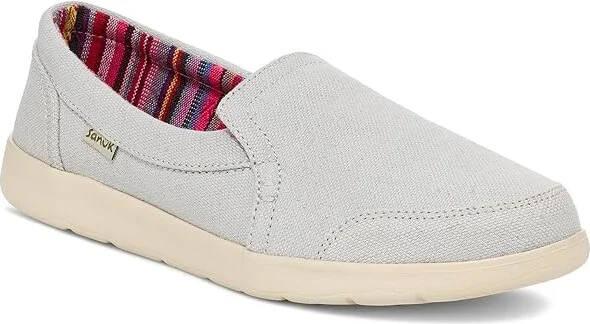 Sanuk Sidewalk Surfer Lite 2 SL Women's Shoes Harbor Mist : 5 B - Medium