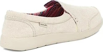 Sanuk Sidewalk Surfer Lite 2 SL Women's Shoes Oatmilk : 11 B - Medium - Image 4
