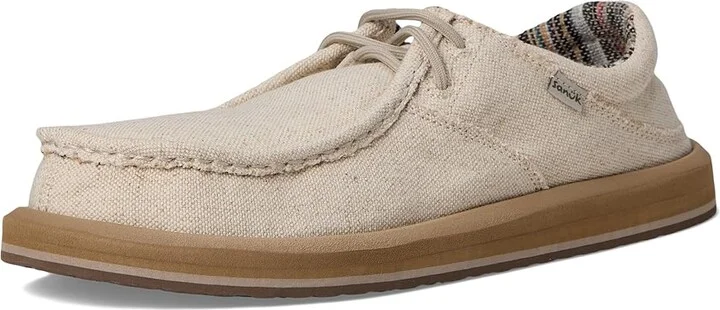 Sanuk Single Fin Men's Shoes Greige : 8 D - Medium - Image 5