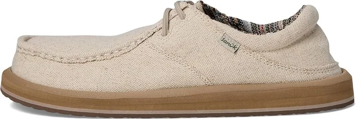 Sanuk Single Fin Men's Shoes Greige : 8 D - Medium - Image 6
