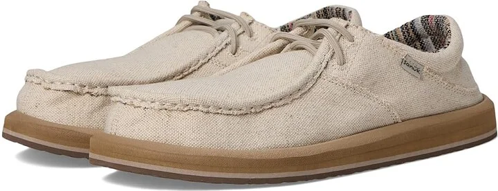 Sanuk Single Fin Men's Shoes Greige : 8 D - Medium