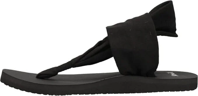 Sanuk Sling Soft Top Women's Shoes Black : 5 B - Medium, Textile - Image 4