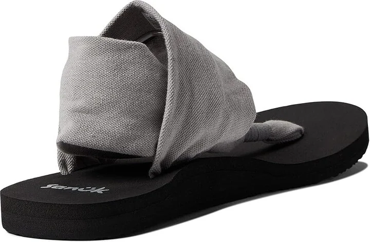Sanuk Sling Soft Top Women's Shoes Paloma Grey : 5 B - Medium, Textile - Image 4