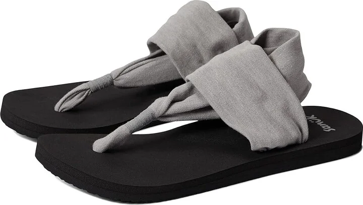 Sanuk Sling Soft Top Women's Shoes Paloma Grey : 5 B - Medium, Textile