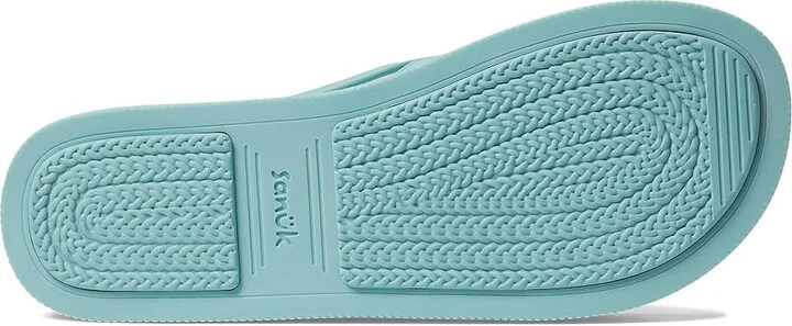 Sanuk Sunshine SL Women's Shoes Pastel Turquoise : 8 B - Medium - Image 3