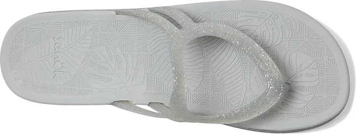 Sanuk Sunshine Women's Sandals Silver Glitter : 10 B - Medium - Image 2