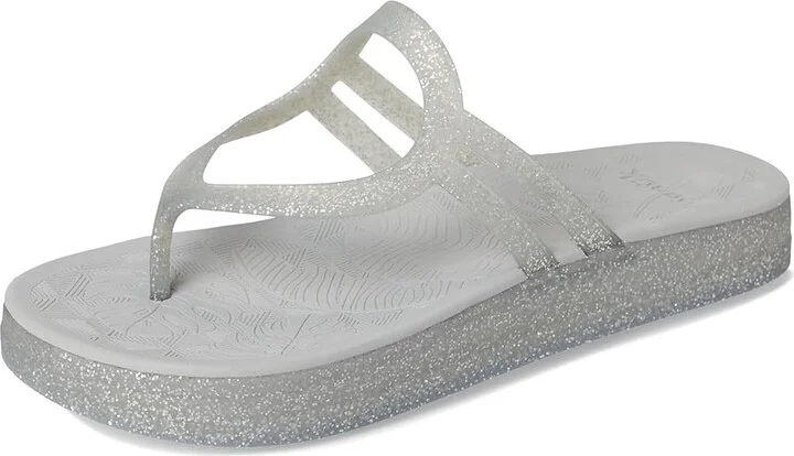 Sanuk Sunshine Women's Sandals Silver Glitter : 10 B - Medium - Image 5