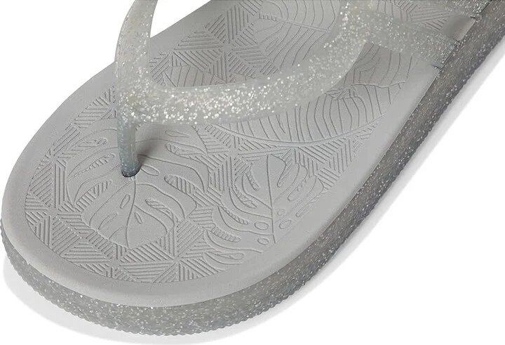 Sanuk Sunshine Women's Sandals Silver Glitter : 10 B - Medium - Image 7