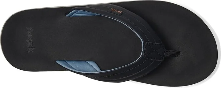 Sanuk Tiderush Men's Sandals Black : 9 D - Medium, Faux Leather - Image 2