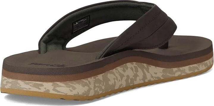 Sanuk Tiderush Men's Sandals Dark Brown : 9 D - Medium, Faux Leather - Image 4