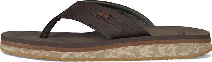 Sanuk Tiderush Men's Sandals Dark Brown : 9 D - Medium, Faux Leather - Image 6