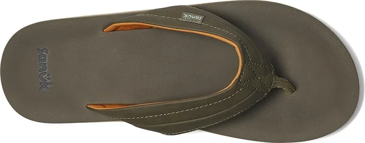 Sanuk Tiderush Men's Sandals Olive : 9 D - Medium, Faux Leather - Image 2